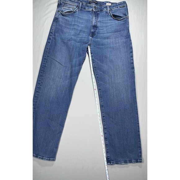 Mavi Max Relaxed Wide Leg Denim Jeans Men's W38 L31 Blue Mid Wash - Picture 10 of 11